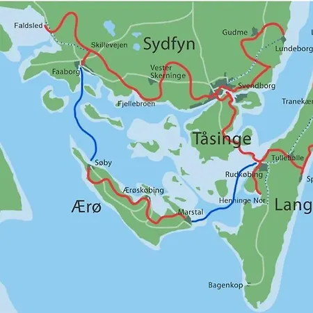 아파트 Eskaerhus Pa Tasinge, Taet Pa Svendborg - Afdeling Med Egen Indgang Troense